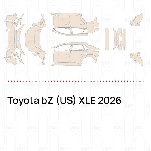 Pre-Cut PPF Toyota bZ (US) XLE 2026
