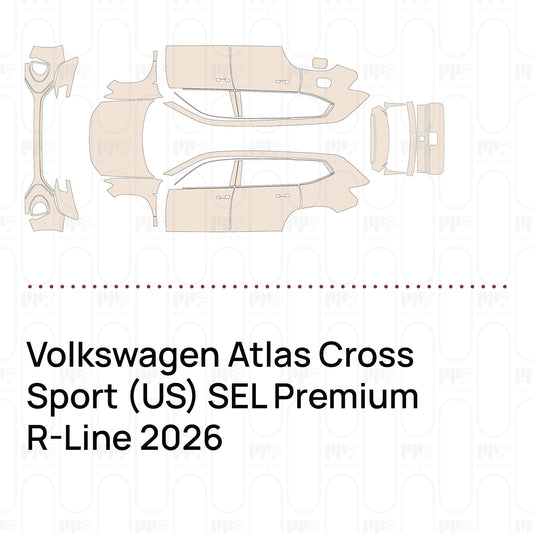 Pre-Cut PPF Volkswagen Atlas Cross Sport (US) SEL Premium R-Line 2026