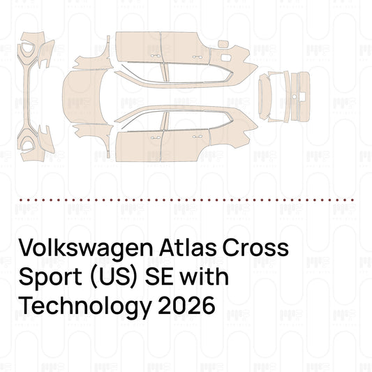 Pre-Cut PPF Volkswagen Atlas Cross Sport (US) SE with Technology 2026