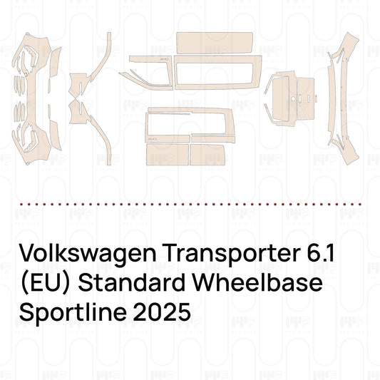 Pre-Cut PPF Volkswagen Transporter 6.1 (EU) Standard Wheelbase Sportline 2025