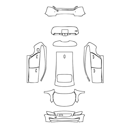 Pre-Cut PPF Volvo V60 Momentum 2015 - PPF-Kits