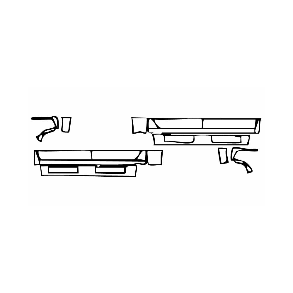 Pre-Cut PPF GMC Sierra 1500 Crew Cab DENALI 2019 - PPF-Kits