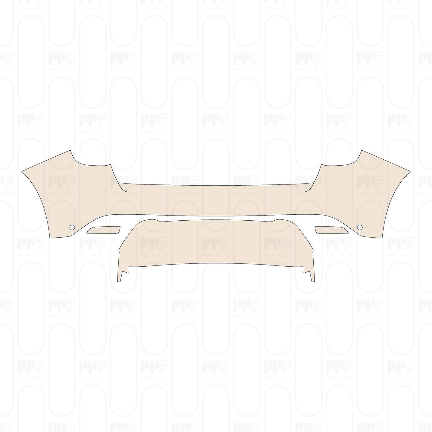 Rear Bumper with 2 PDC (Parking Sensors)