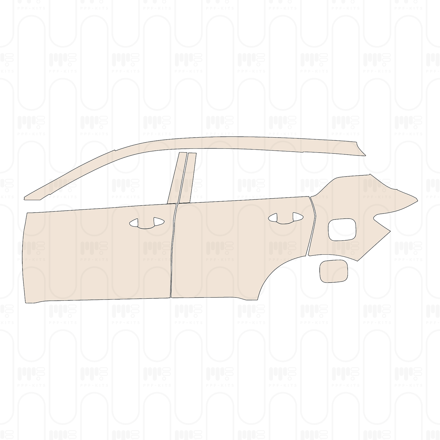 (left) Door+Rear Fender+Side Skirt