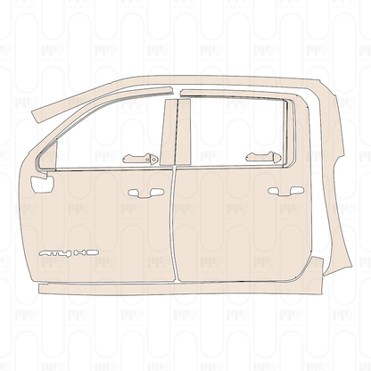 (left) Door+Side Skirt with "AT4 HD" Emblem on front door