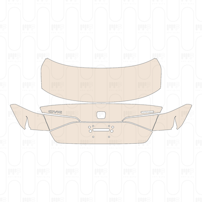 Trunk Lid with "CIVIC" & "TOURING" Emblems