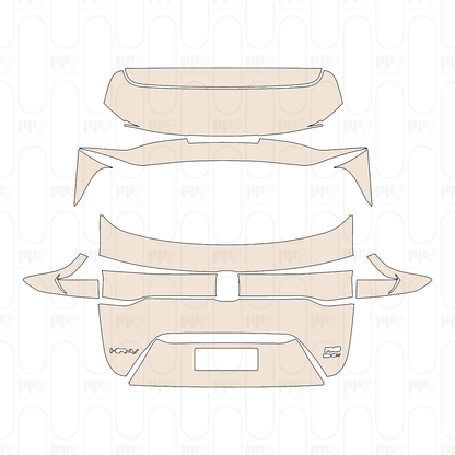 Trunk Lid with "HR-V" & "RS" & "e:HEV" Emblems