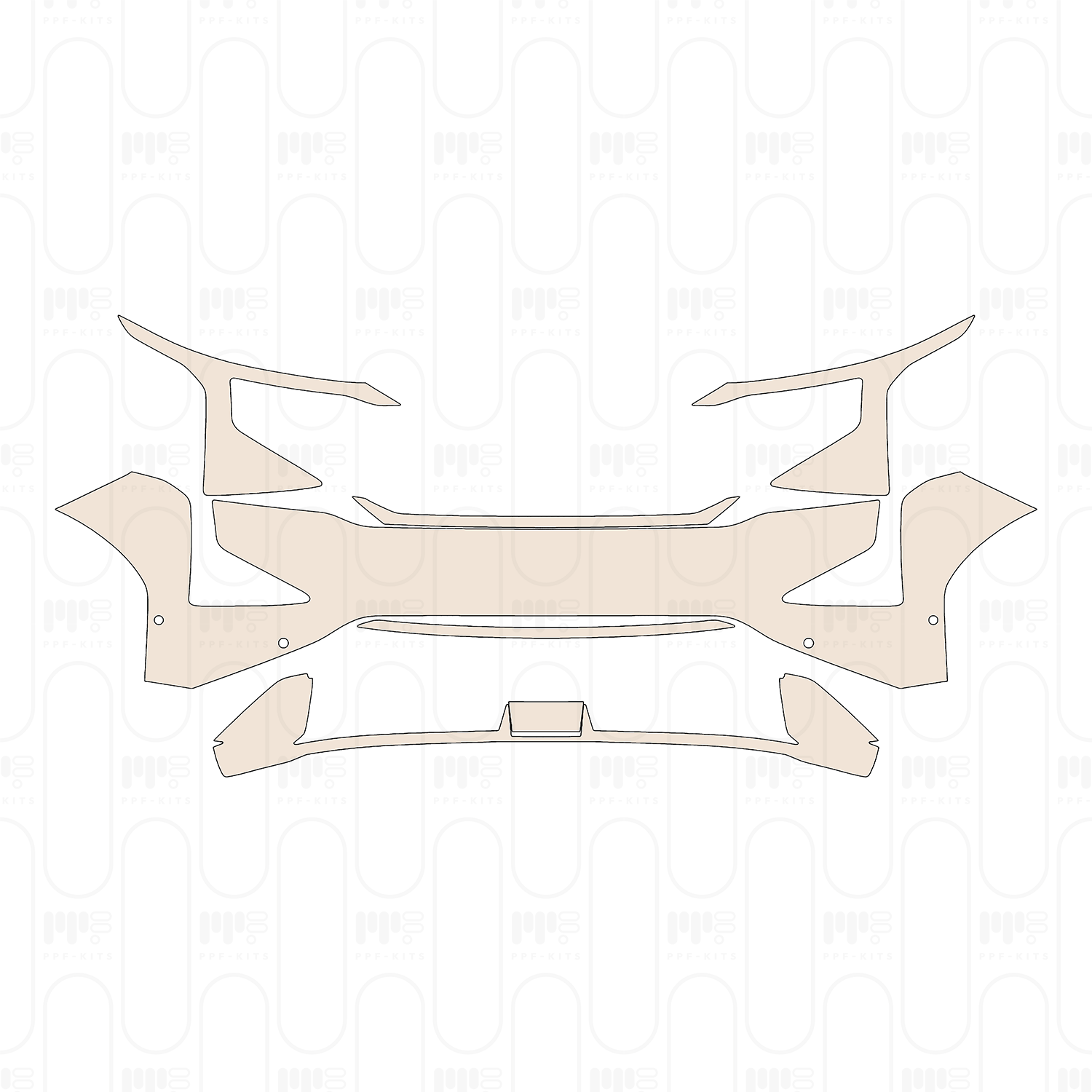 Bumper+Headlamp with 4 PDC (Parking Sensors)