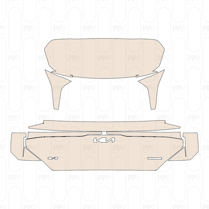 Trunk Lid with "KIA" & "EV5" & "Yueda Kia" Emblems