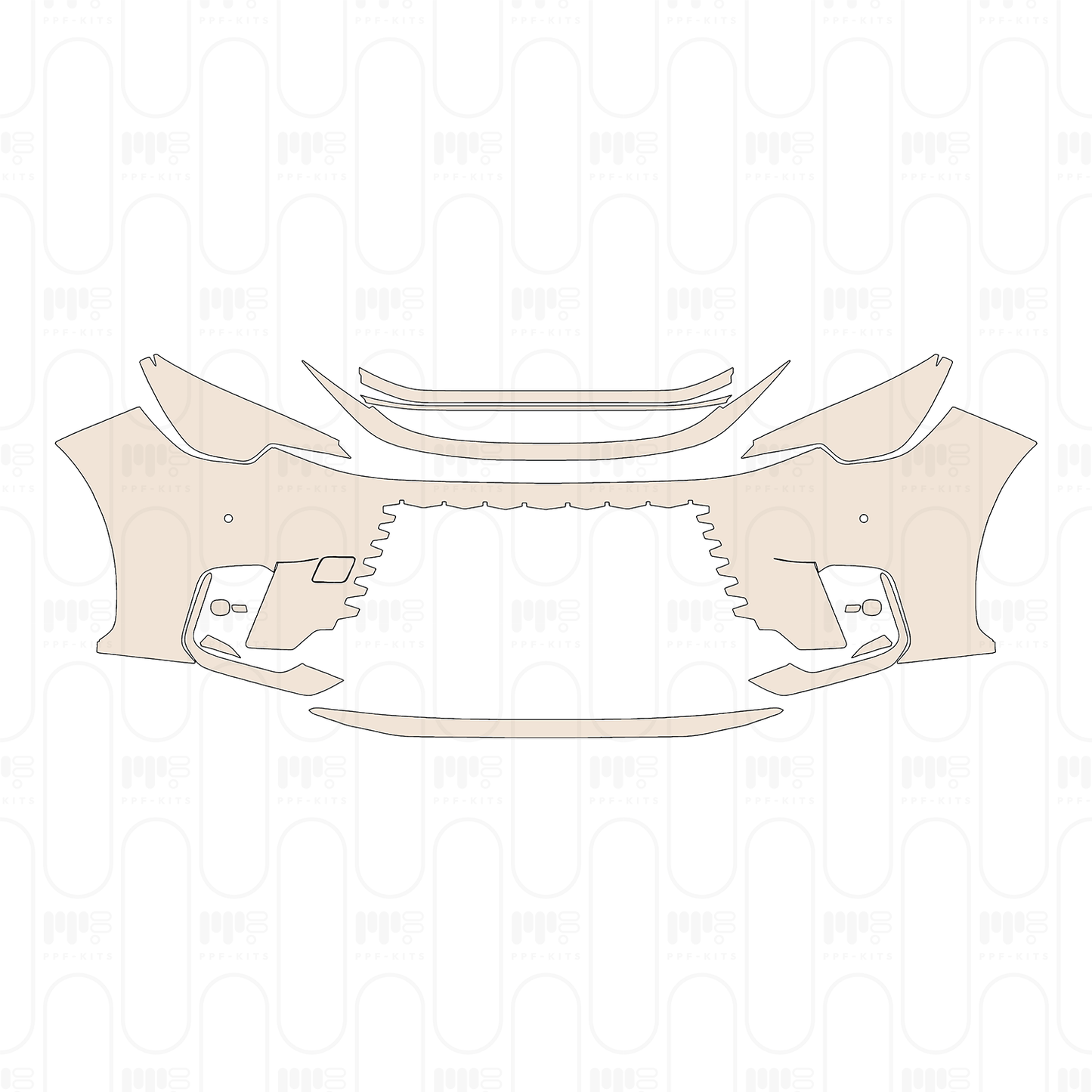 Bumper+Headlamp with 2 PDC (Parking Sensors)