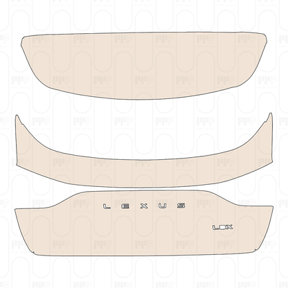 Trunk Lid with "LEXUS" & "LBX" Emblems