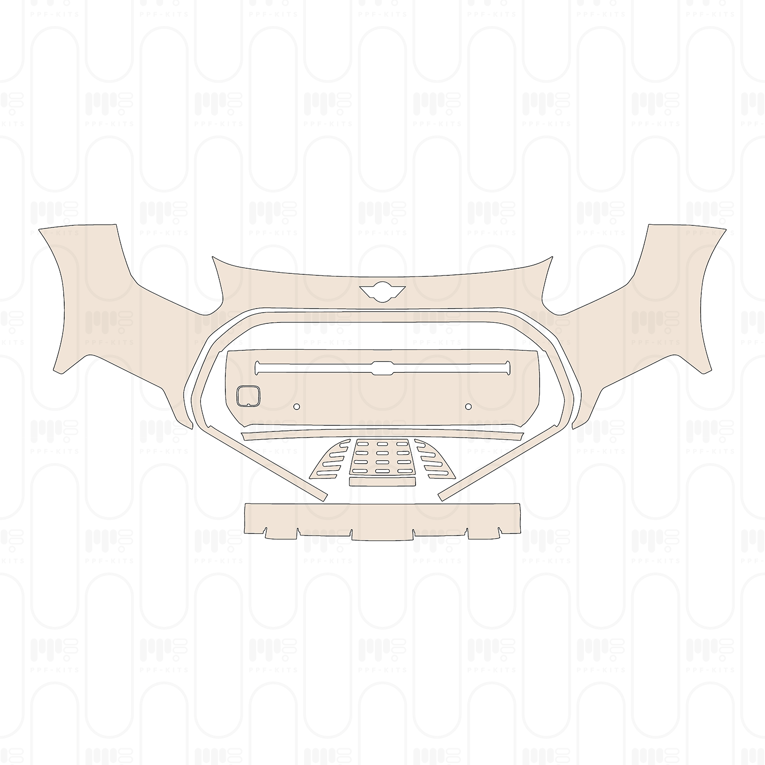 Bumper+Headlamp with 2 PDC (Parking Sensors)