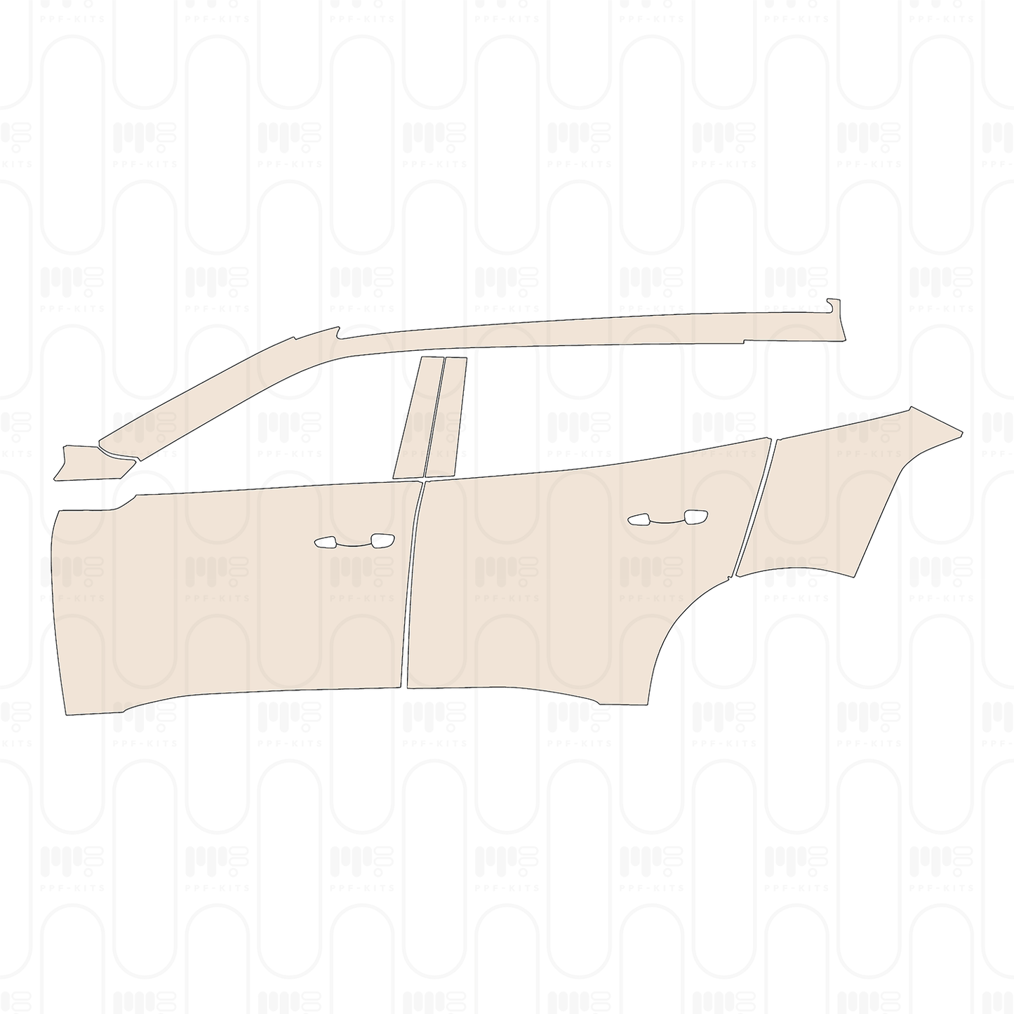 (left) Door+Rear Fender+Side Skirt