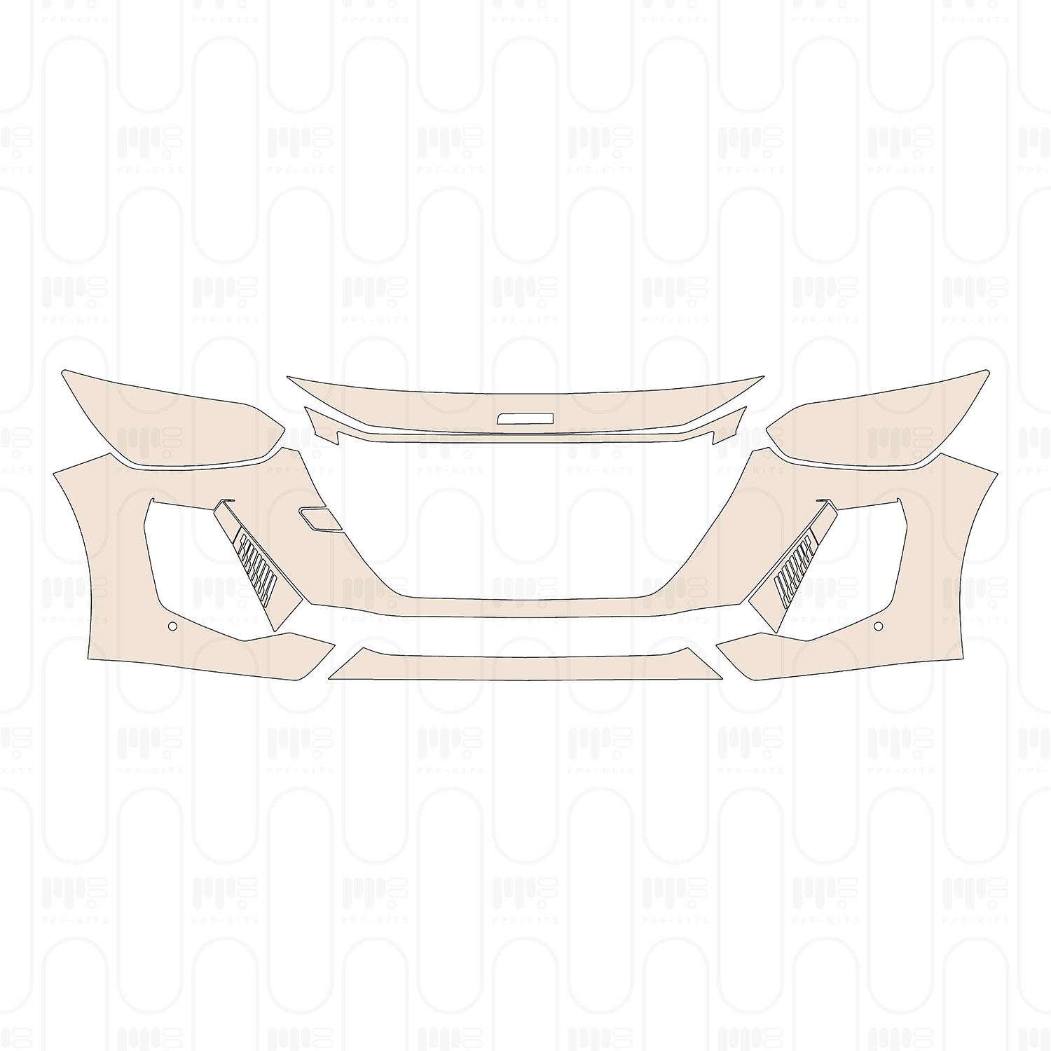 Bumper+Headlamp with 2 PDC (Parking Sensors)