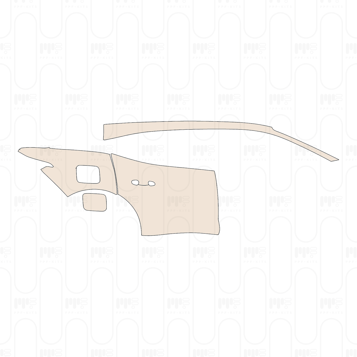 (right) Door+Rear Fender+Side Skirt
