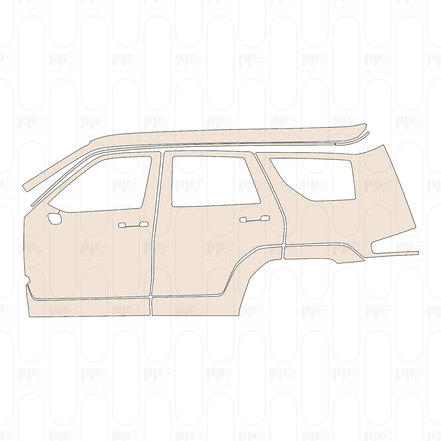 (left) Door+Side Skirt+Rear Fender
