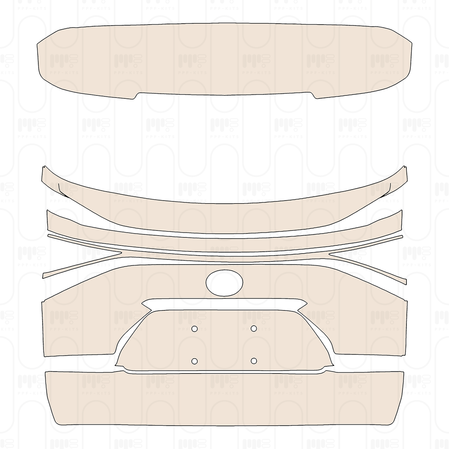 Trunk Lid split, with "GAC Toyota" & "bZ4X" Emblems