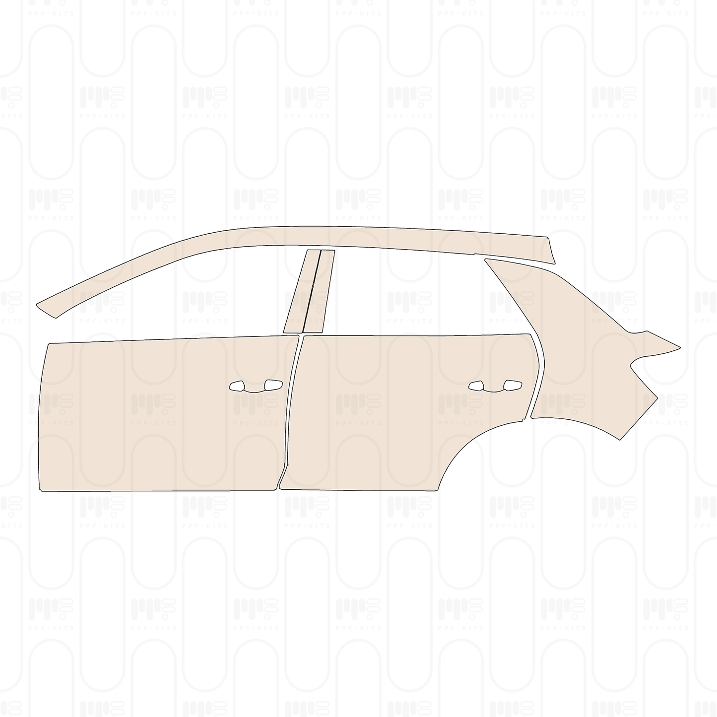 (left) Door+Rear Fender+Side Skirt