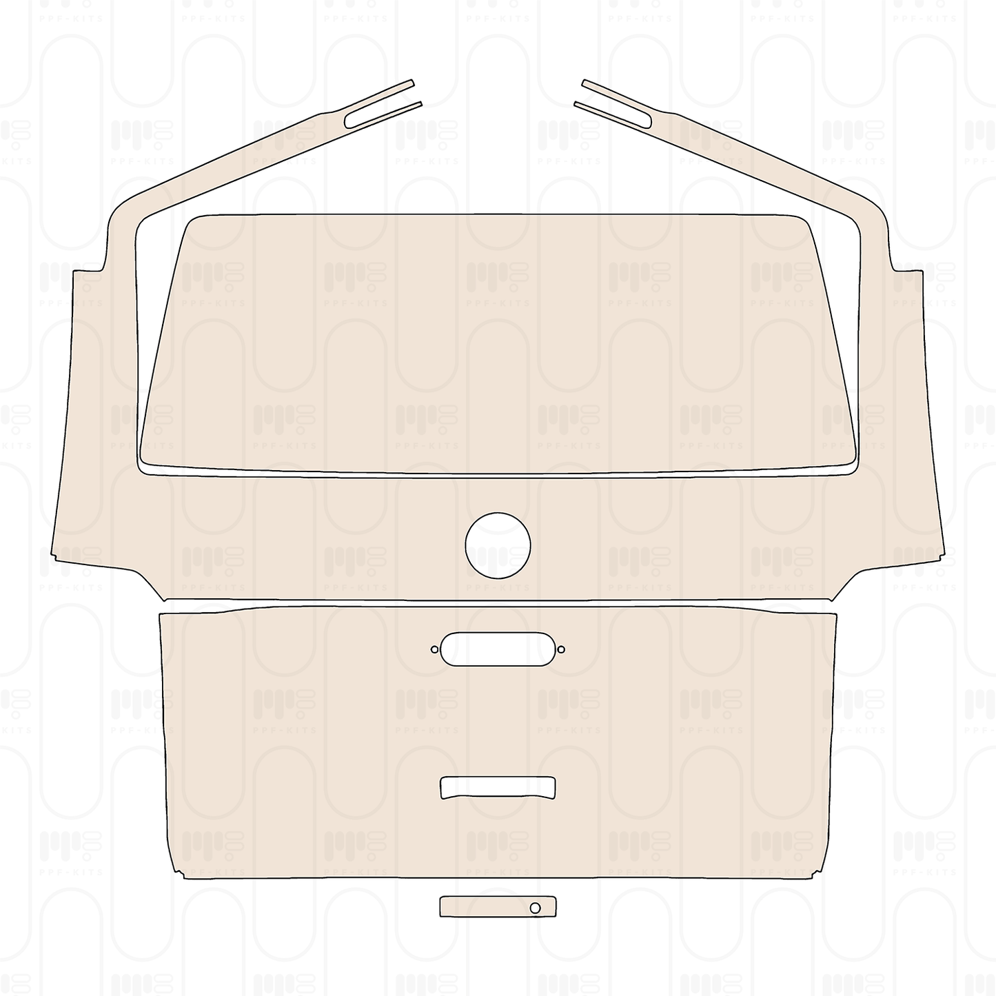 Trunk Lid without Spoiler, without Emblem