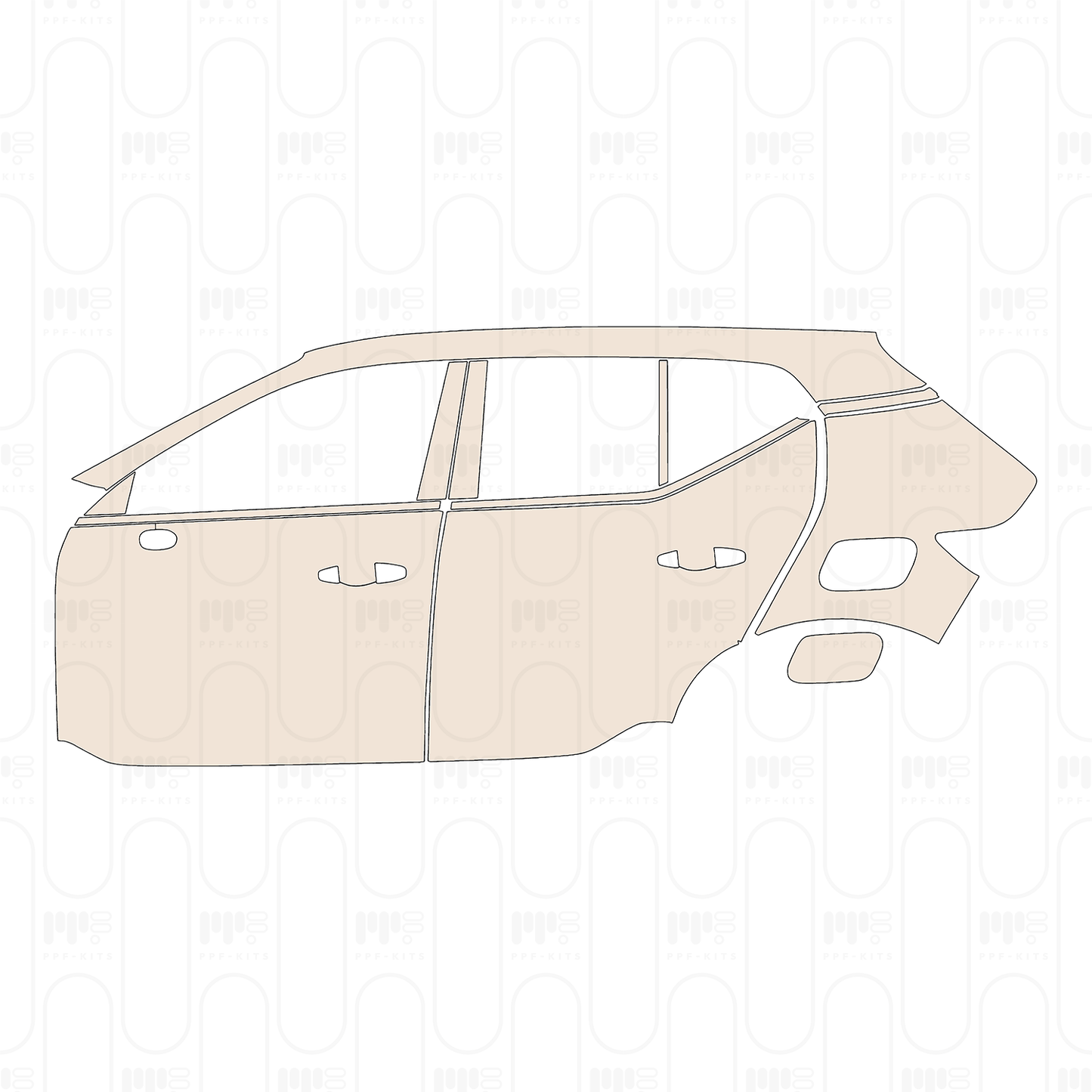 (left) Door+Rear Fender+Side Skirt