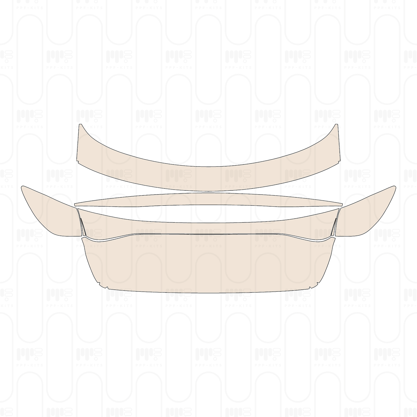 Trunk Lid without Emblem