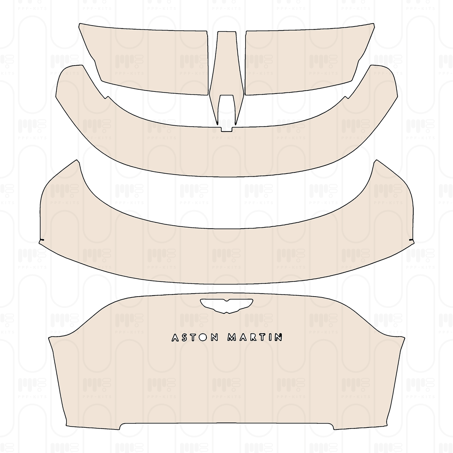Trunk Lid with "ASTON MARTIN" Emblem