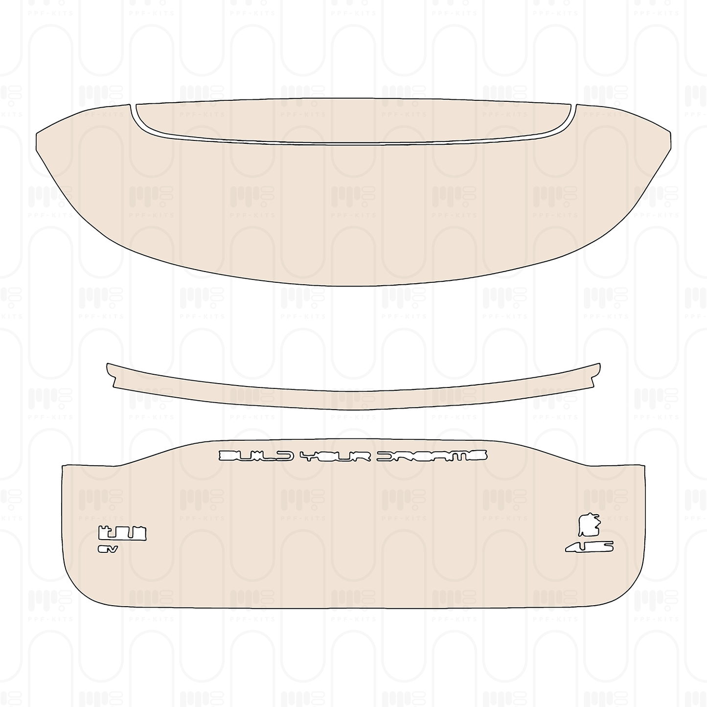 Trunk Lid with "BUILD YOUR DREAMS" & "BYD EV" & "Tang 4.5S" Emblems
