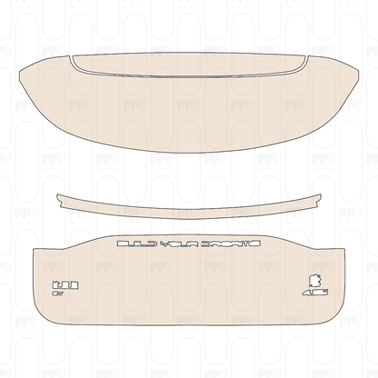 Trunk Lid with "BUILD YOUR DREAMS" & "BYD EV" & "Tang 4.5S" Emblems
