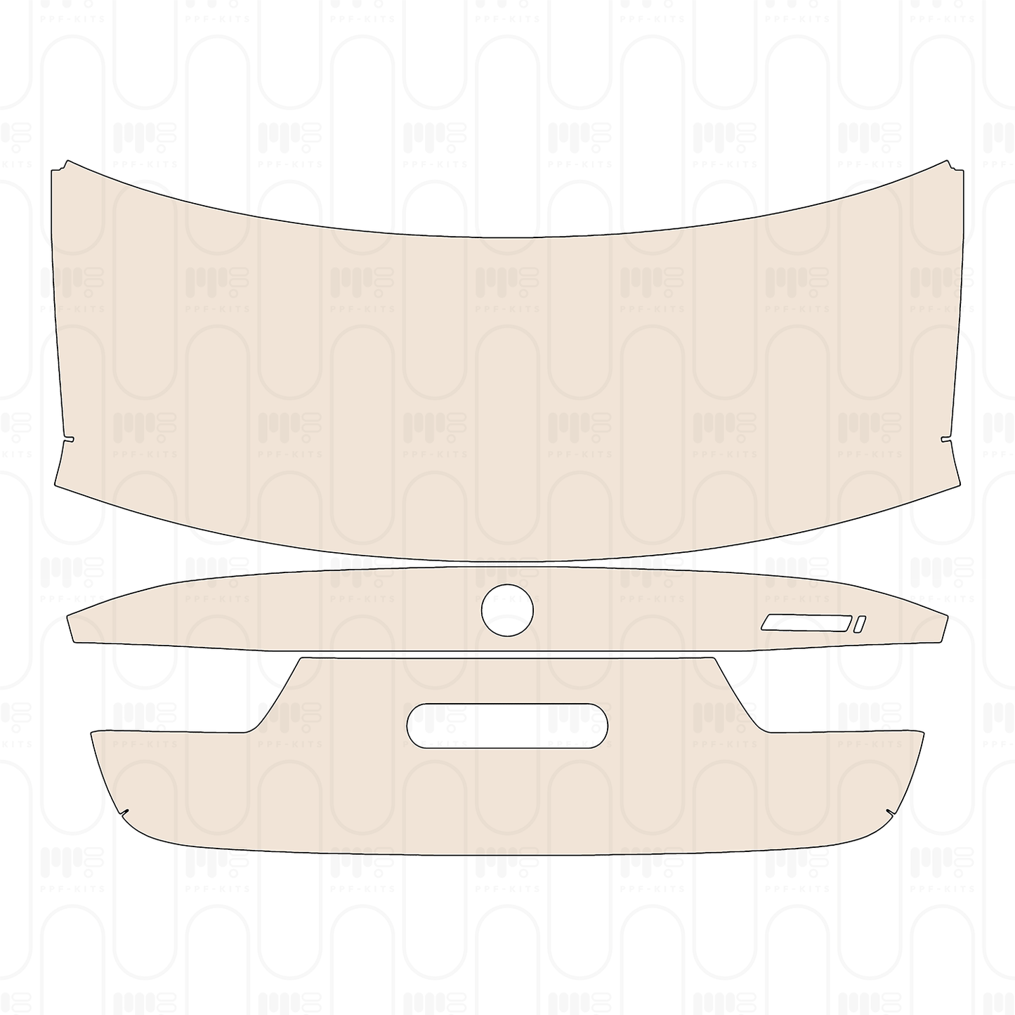 Trunk Lid without Spoiler, "with"3##i" Emblem