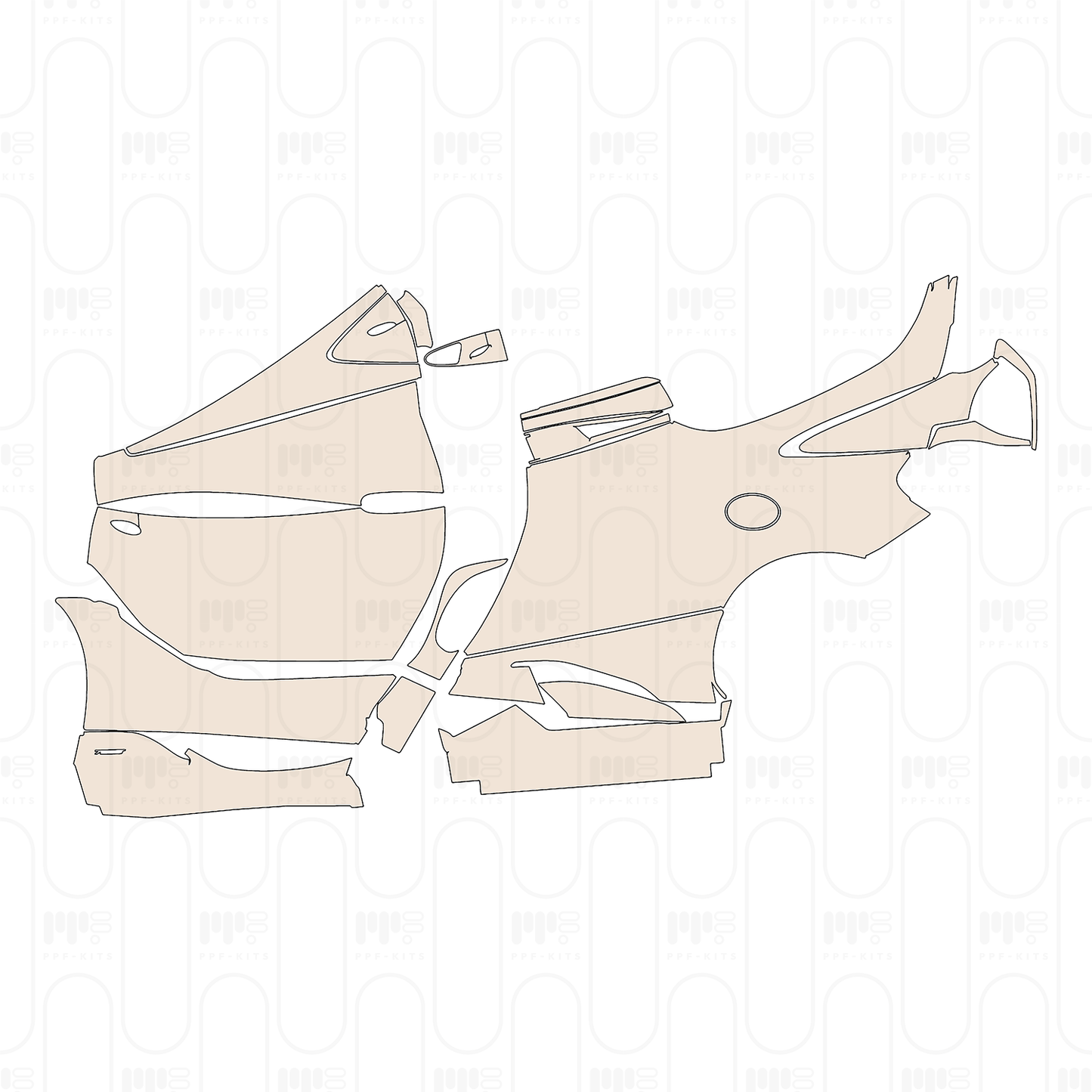(left) Door+Side Skirt+Rear Fender