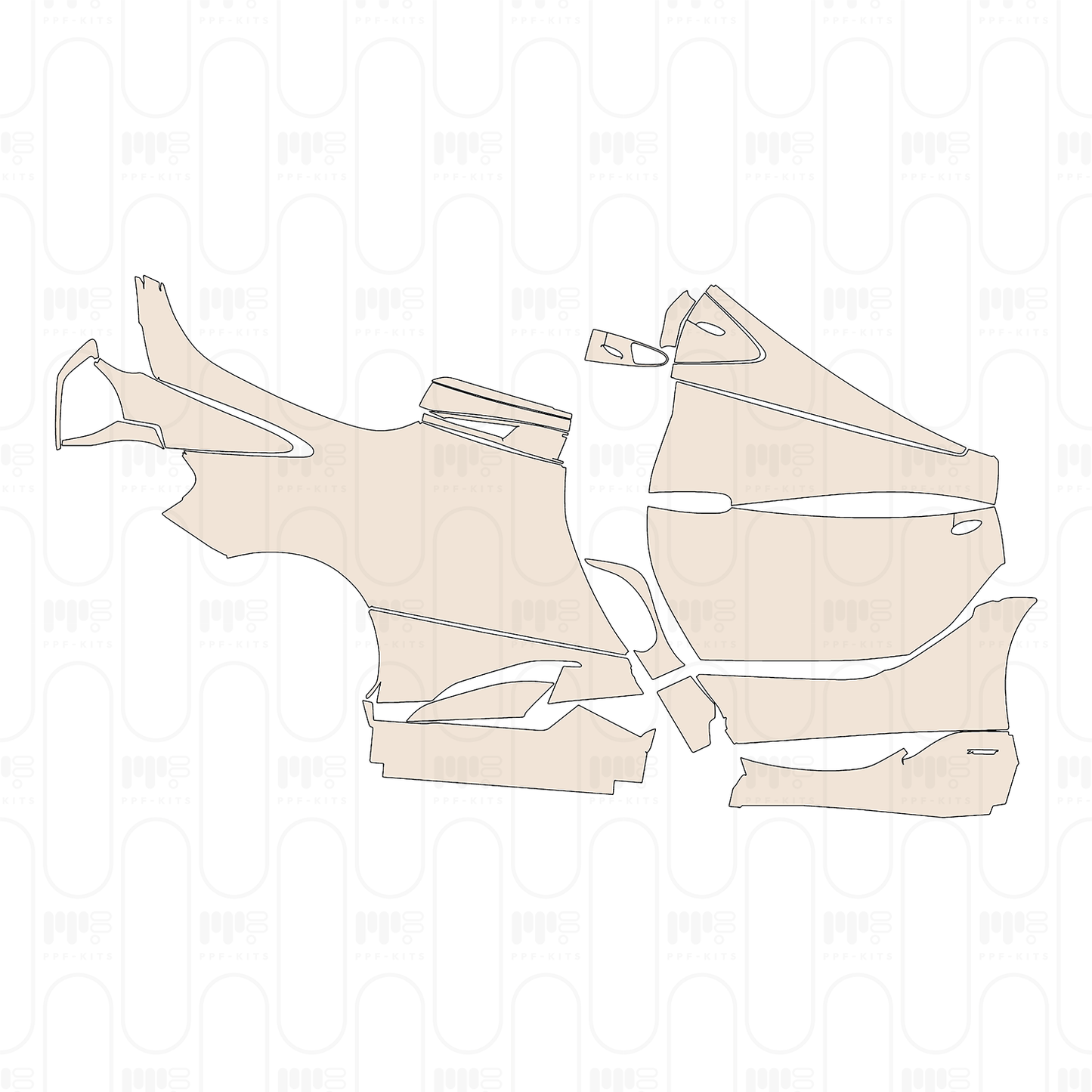 (right) Door+Side Skirt+Rear Fender