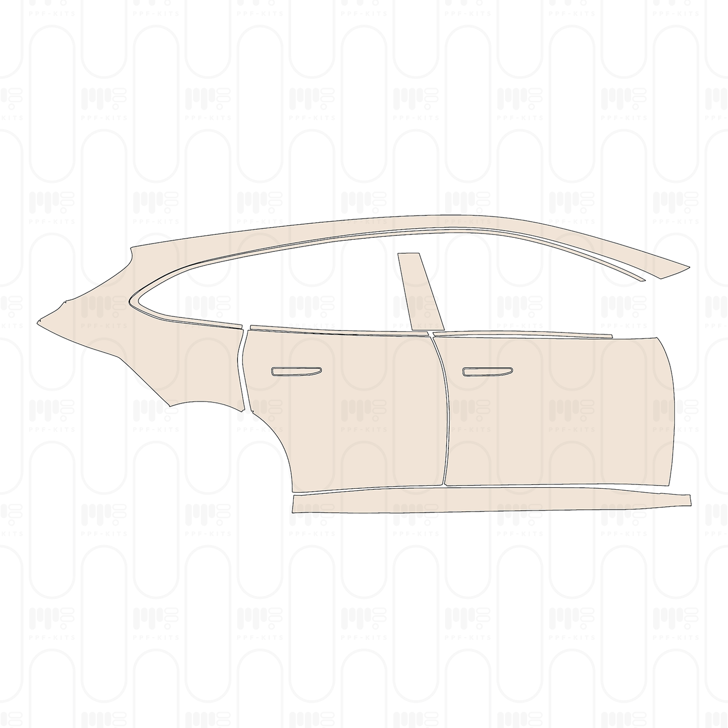 (right) Door+Side Skirt+Rear Fender