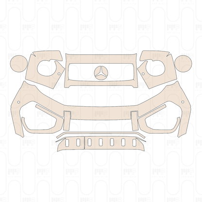 Bumper+Grille+Headlamp with 2 PDC (Parking Sensors)
