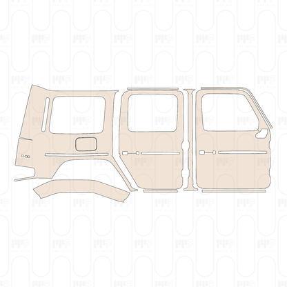(right) Door+BC-Pillar+Rear Fender with "G63" Emblem on rear Fender