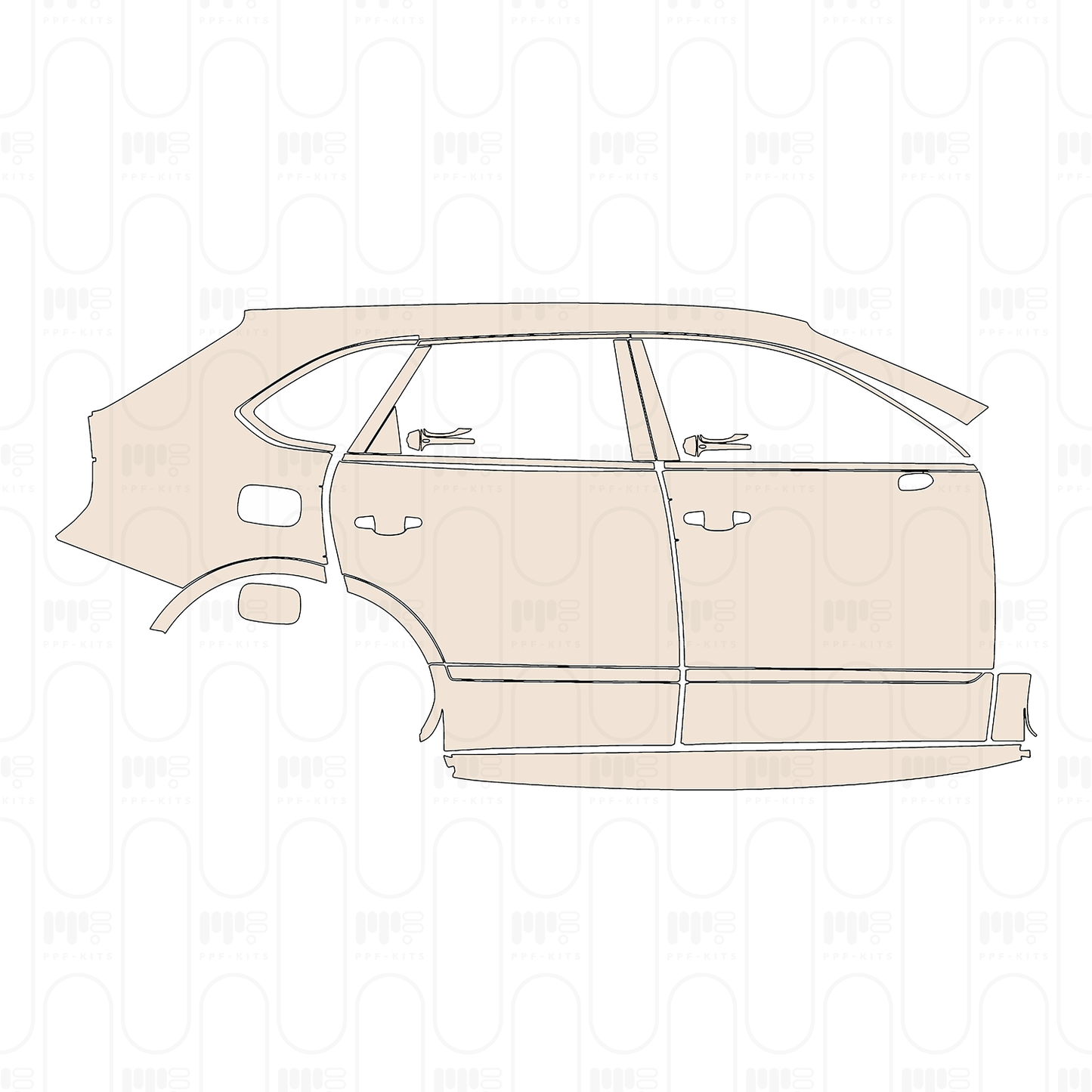 Pre-Cut PPF Bentley Bentayga Standard Wheelbase Speed 2025