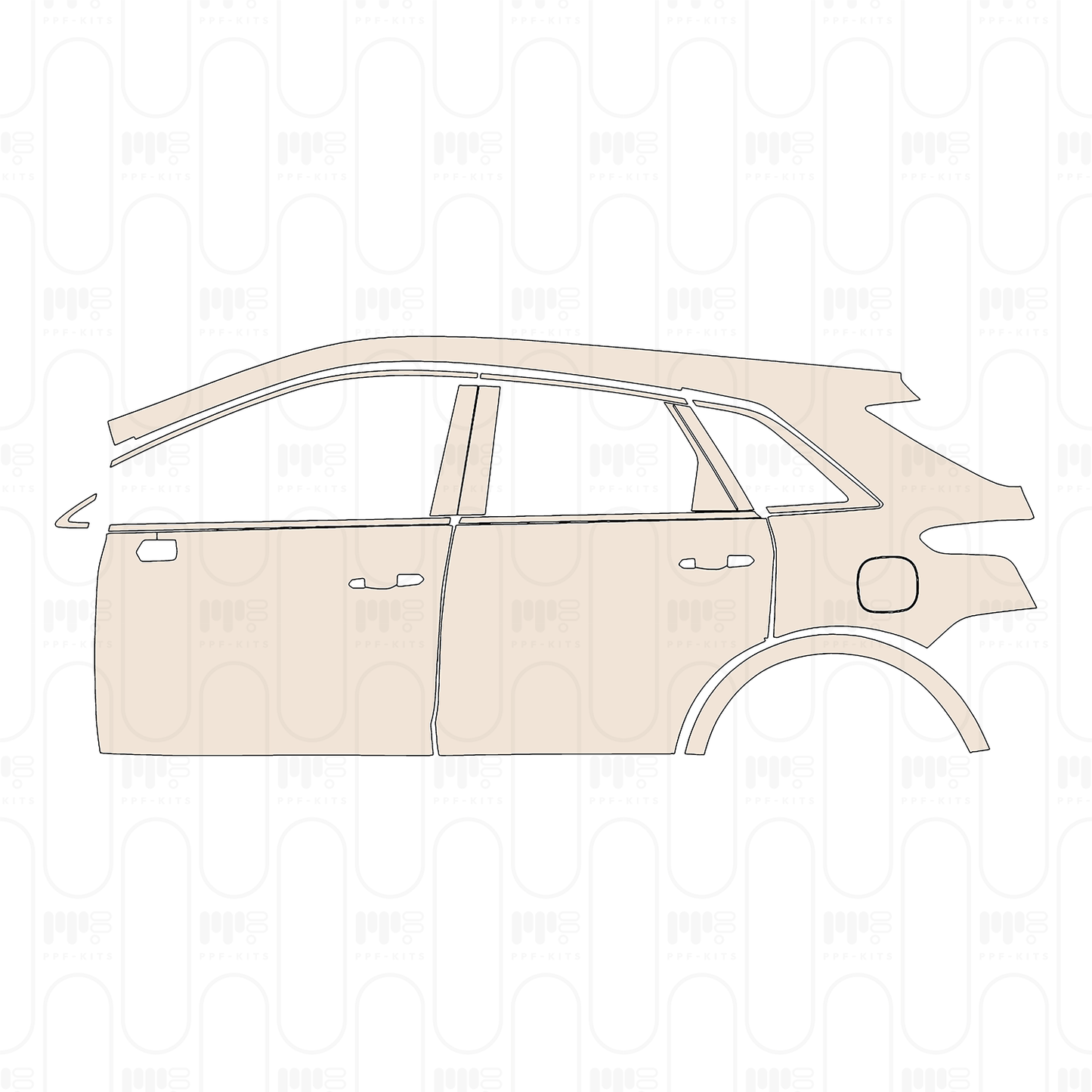 Pre-Cut PPF Cadillac XT5 (US) 2026