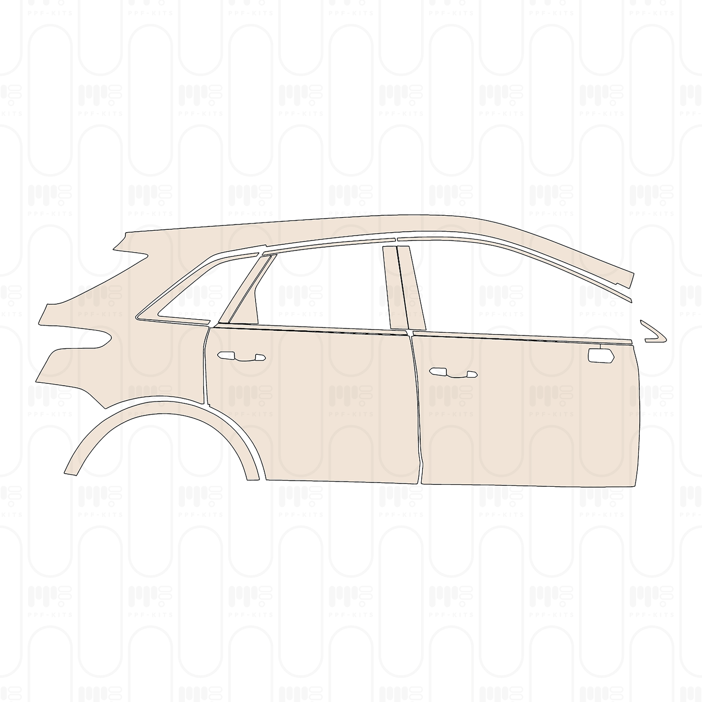 Pre-Cut PPF Cadillac XT5 (US) 2026