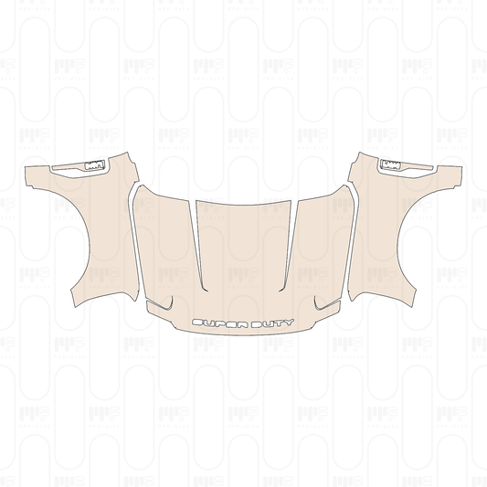 Pre-Cut PPF Ford Super Duty F-250 Crew Cab King Ranch 2025