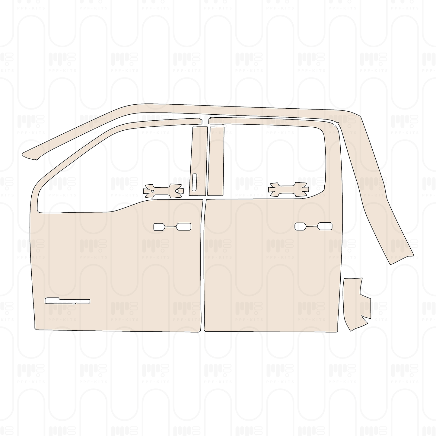 Pre-Cut PPF Ford Super Duty F-450 XLT 2025