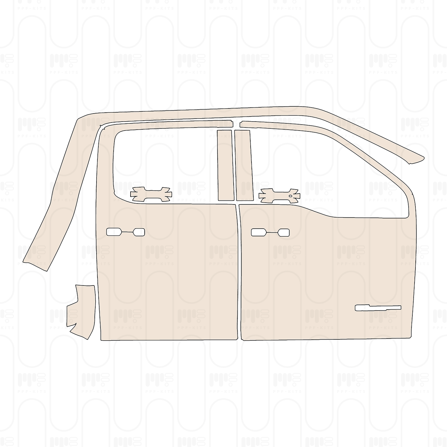 Pre-Cut PPF Ford Super Duty F-450 XLT 2025