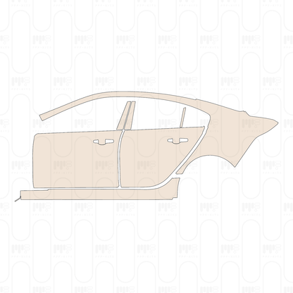 Pre-Cut PPF Jaguar XE (standard wheelbase) R-Dynamic 2025