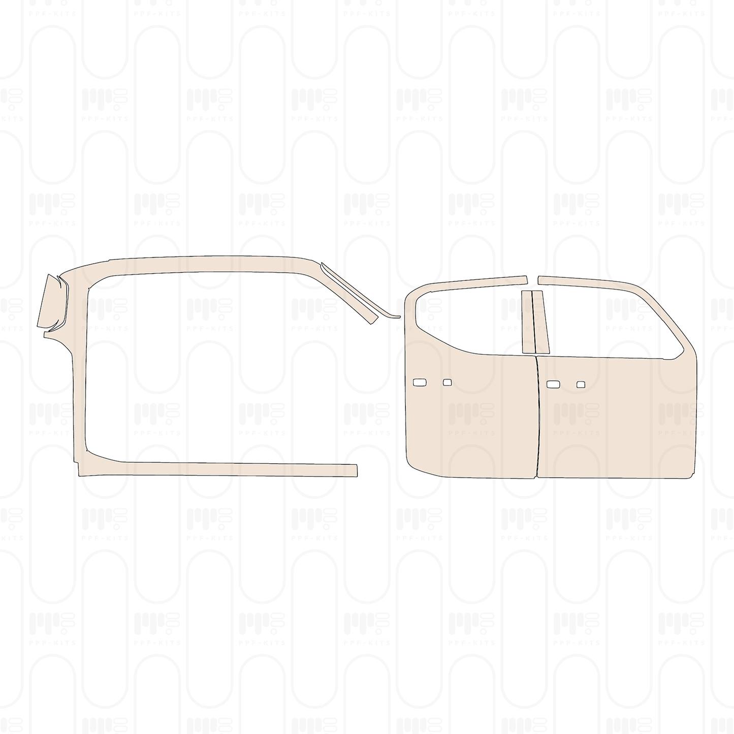 Pre-Cut PPF KIA Tasman Pick-up S 2025