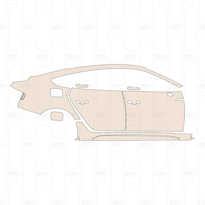 (right) Door+B-Pillar+Rear Fender+Side Skirt