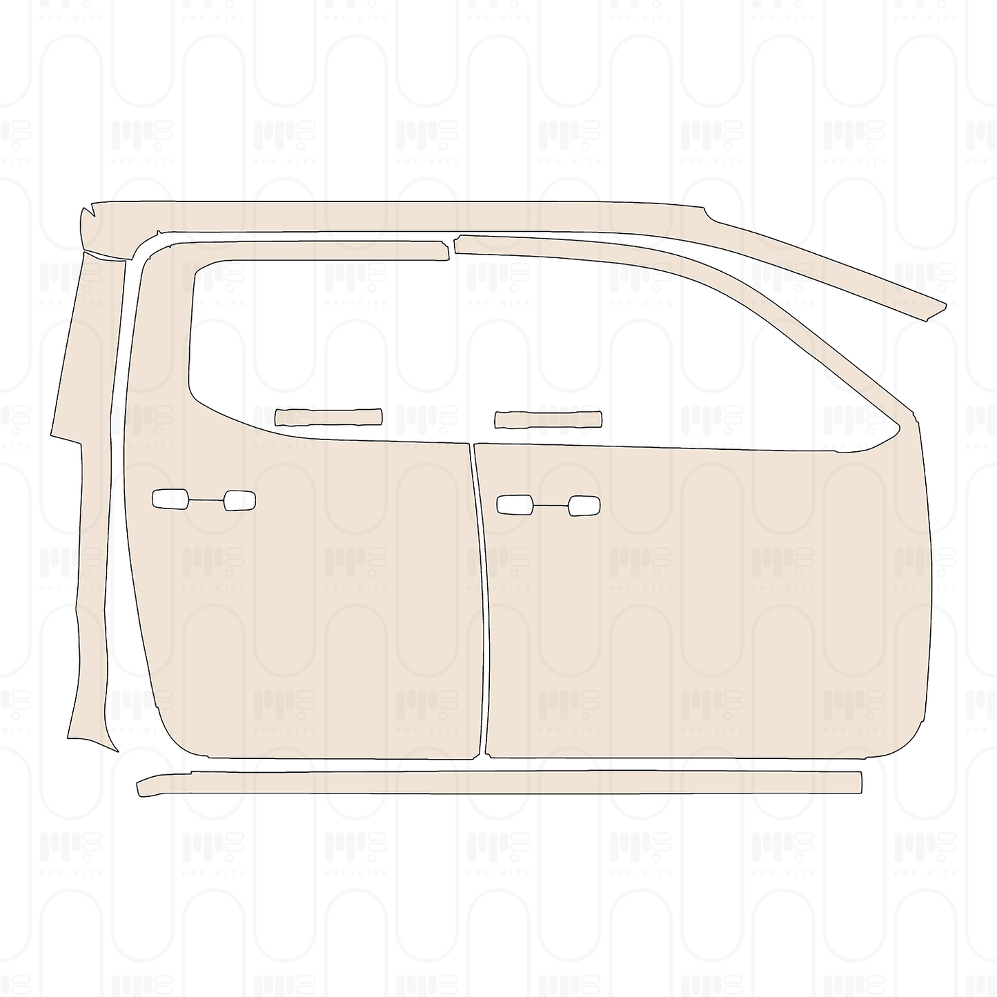 (right) Door+Side Skirt+Rear Fender