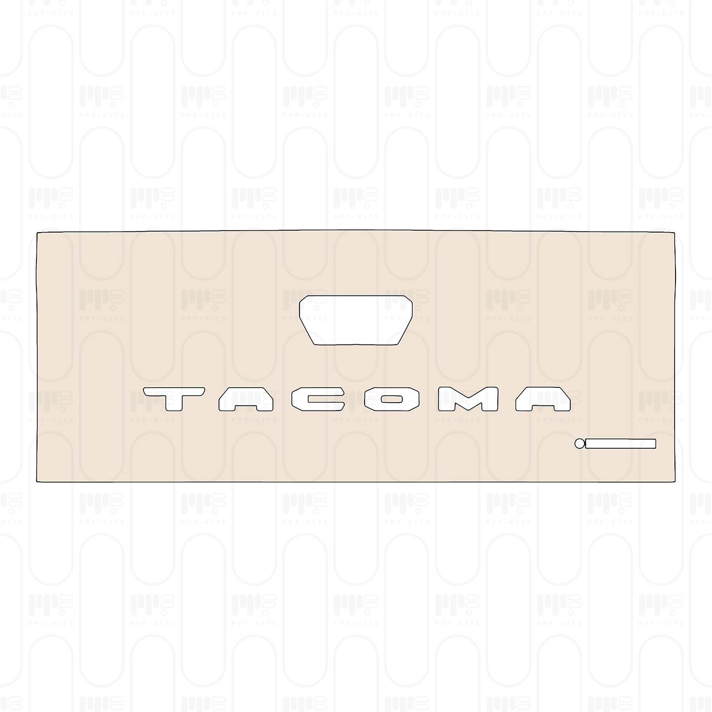 Trunk Lid with "TACOMA" & "iFORCEMAX" Emblems