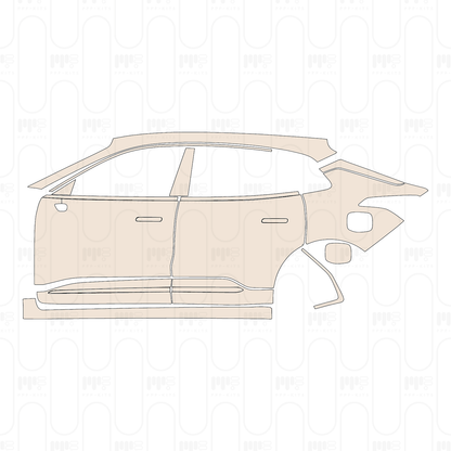 (left) Door+Side Skirt+Rear Fender
