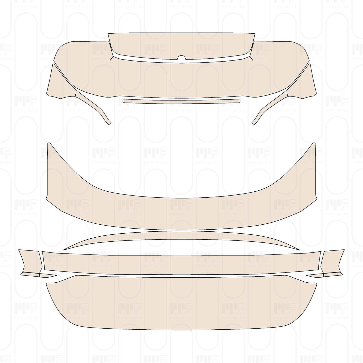 Trunk Lid without Emblem