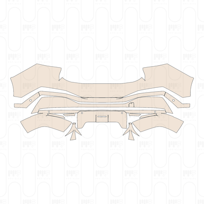 Rear Bumper with 6 PDC (Parking Sensors)