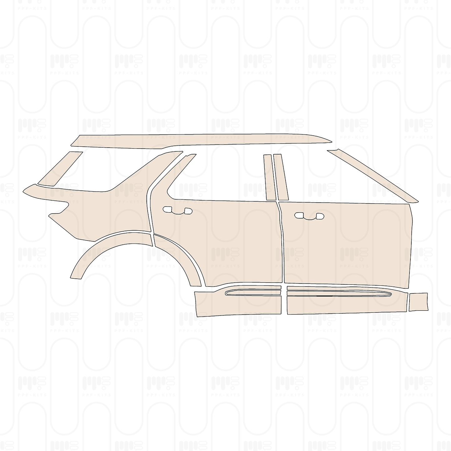 (right) Door+Side Skirt+Rear Fender