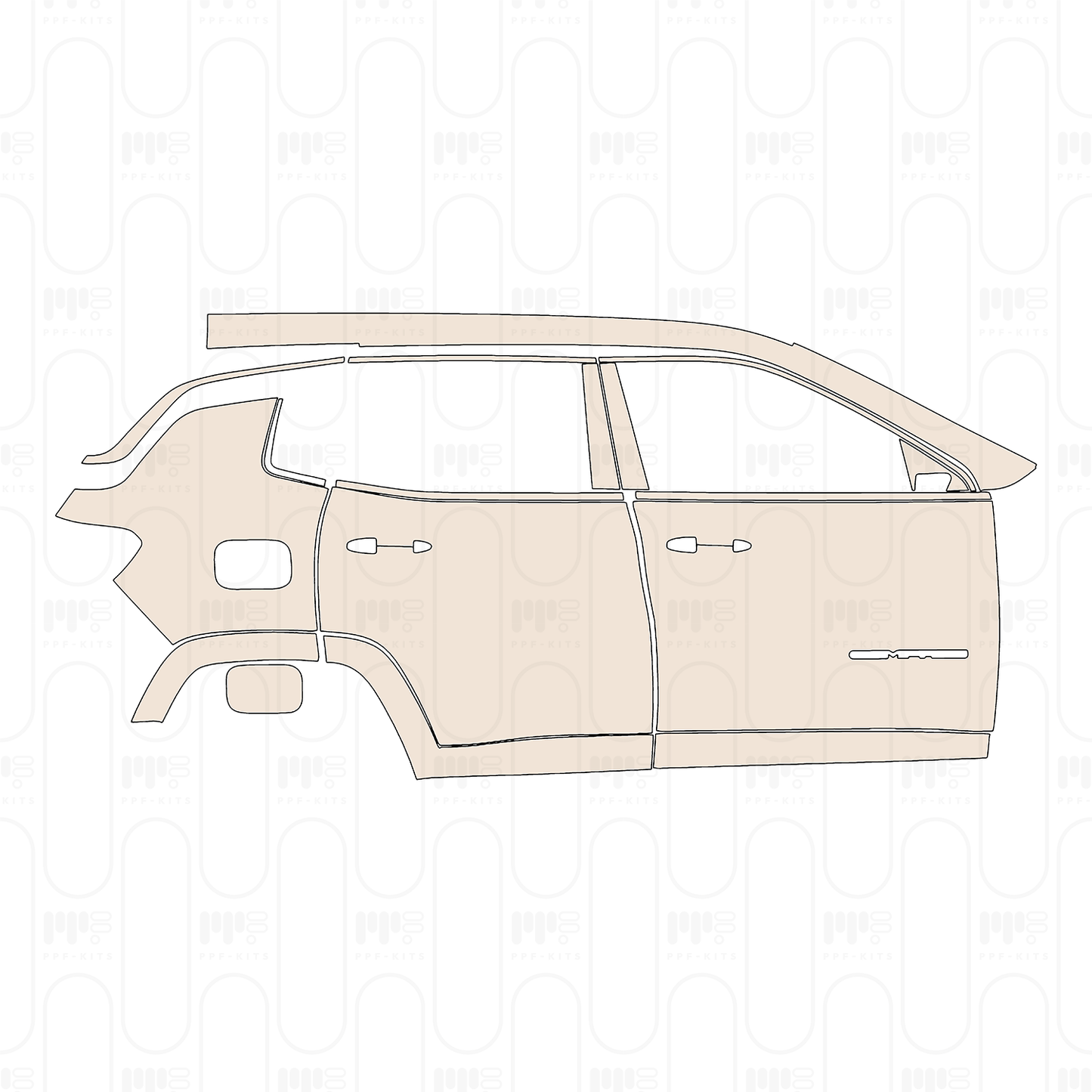 (right) Door+Side Skirt with "COMPASS" Emblem on front door
